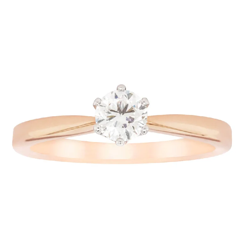 Dainty And Elegant Jewelry Now At Reduced Prices 18ct Rose Gold .40ct Diamond Nova Ring