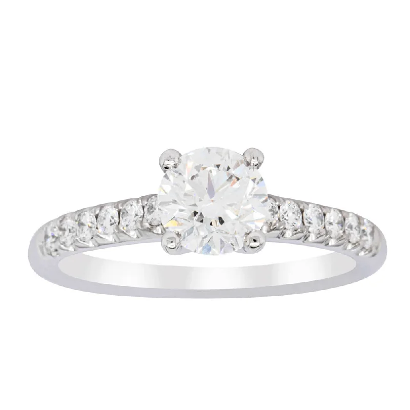 Limited-Time Jewelry Sale – Elegant Styles At Less 18ct White Gold 1.00ct Diamond Meridien Ring