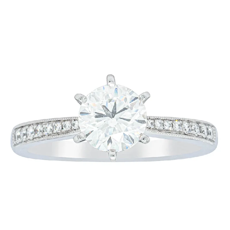Premium Jewelry Now Available At Special Discounts 18ct White Gold 1.00ct Diamond Zenith Ring