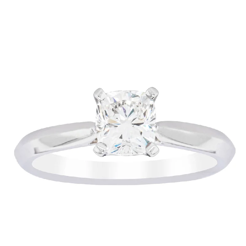 Limited-Time Jewelry Sale – Don't Miss These Deals 18ct White Gold 1.03ct Cushion Cut Diamond Venetian Ring