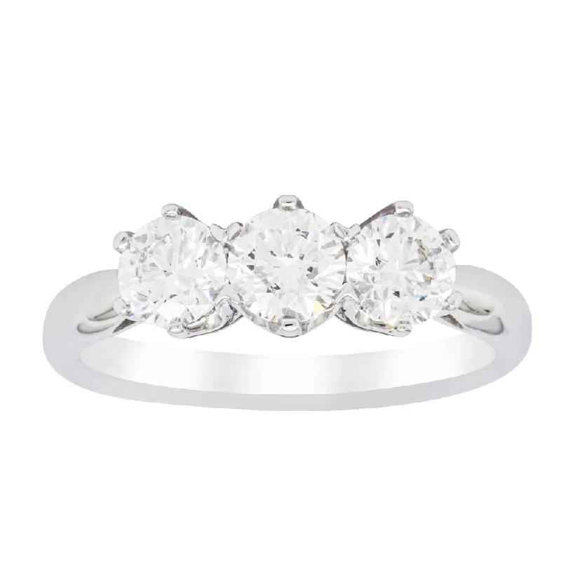 Exclusive Gemstone Jewelry Markdowns – Shop Now 18ct White Gold 1.23ct Diamond Trilogy Ring Exclusive Gemstone Jewelry Markdowns – Shop Now 18ct White Gold 1.23ct Diamond Trilogy Ring