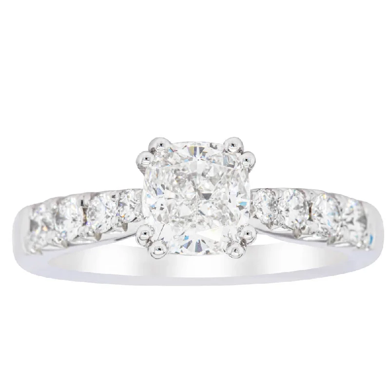Jewelry Deals That Sparkle – Shop Today 18ct White Gold 1.29ct Cushion Cut Diamond Phoenix Ring