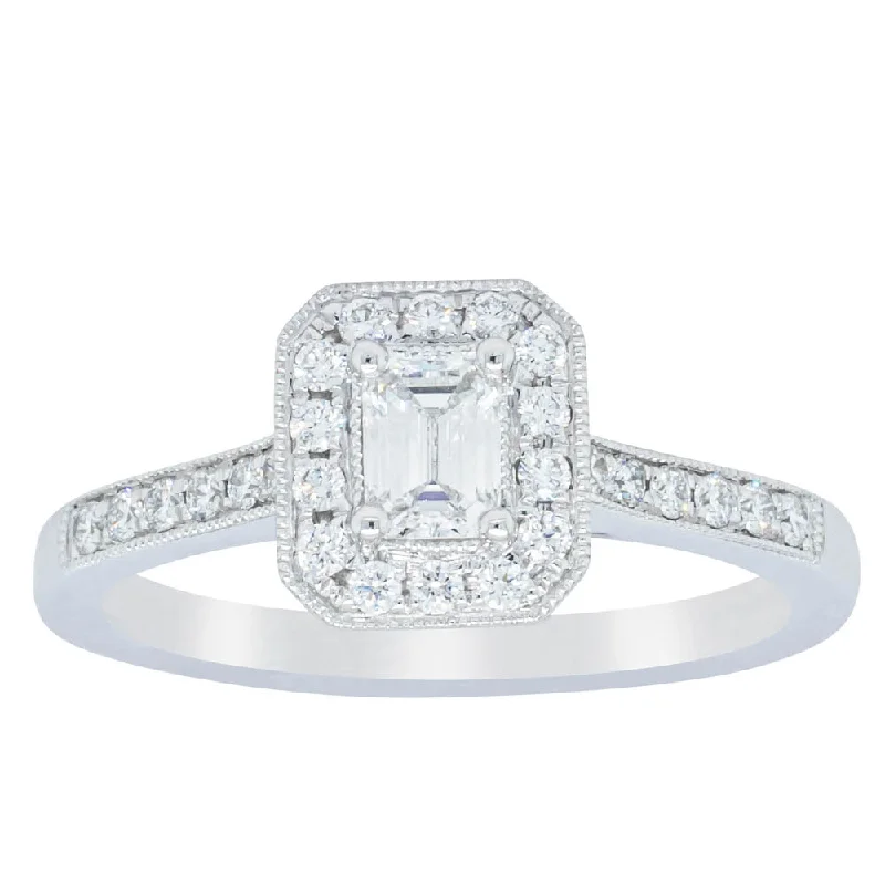 Luxury Jewelry Without The Luxury Price Tag 18ct White Gold .30ct Diamond Aria Ring