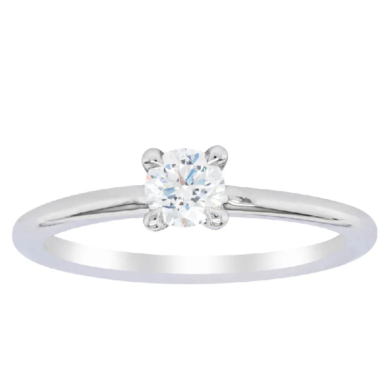 Elegant Rose Gold Jewelry For A Stylish Touch 18ct White Gold .30ct Diamond Melba Ring