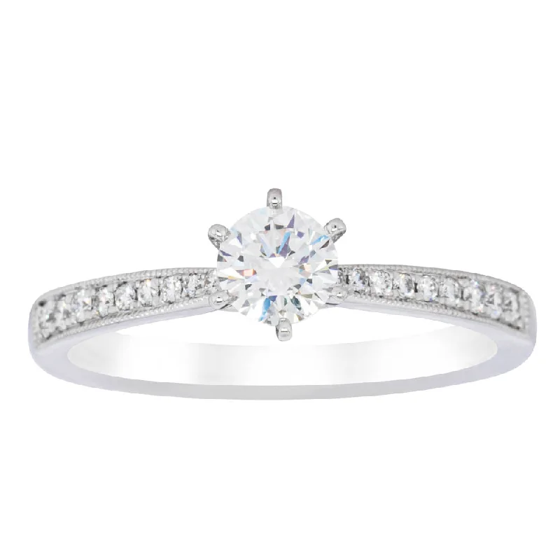 Upgrade Your Jewelry Collection For Less 18ct White Gold .31ct Diamond Zenith Ring