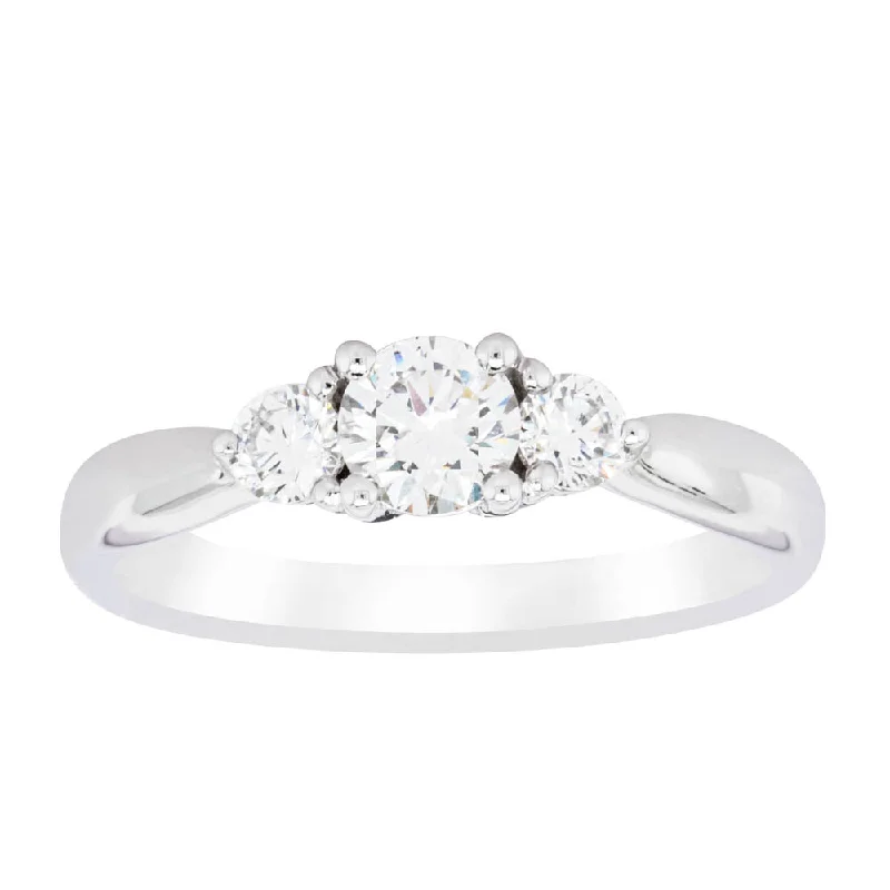 Your Dream Jewelry At Dream Prices 18ct White Gold .40ct Diamond Elysian Ring