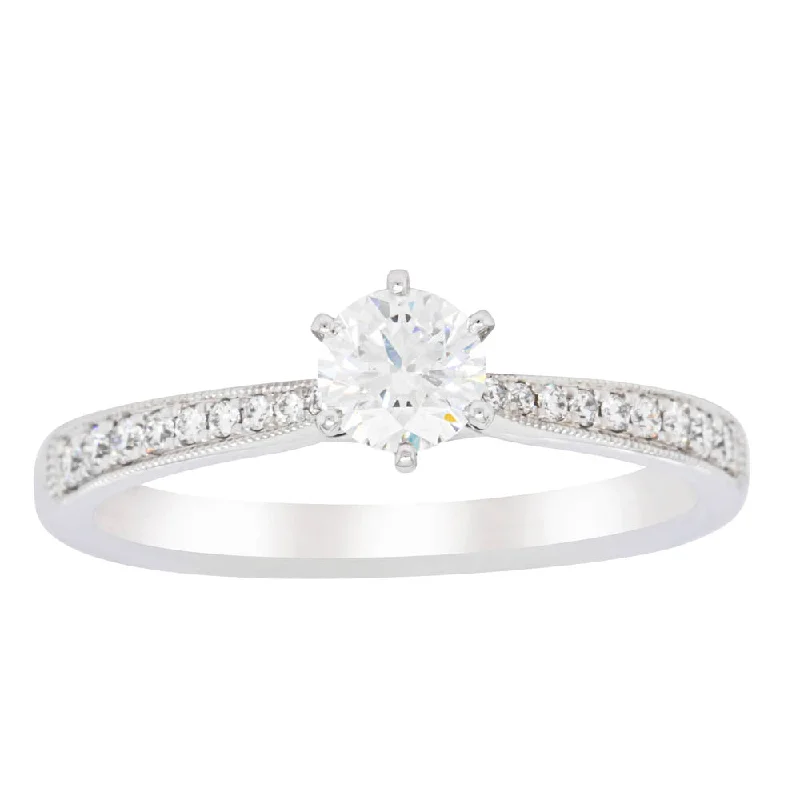 Limited-Time Jewelry Discounts – Shine Without The Splurge 18ct White Gold .40ct Diamond Zenith Ring