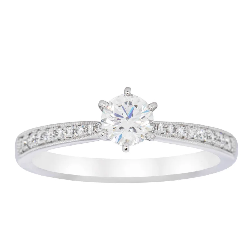 The Perfect Jewelry Piece At The Perfect Price 18ct White Gold .40ct Diamond Zenith Ring