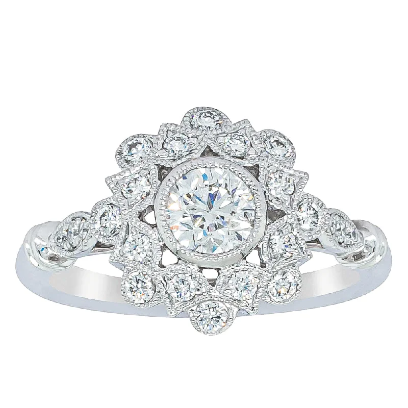 Don't Miss Our Biggest Jewelry Sale Of The Season 18ct White Gold .45ct Diamond Mayfair Ring