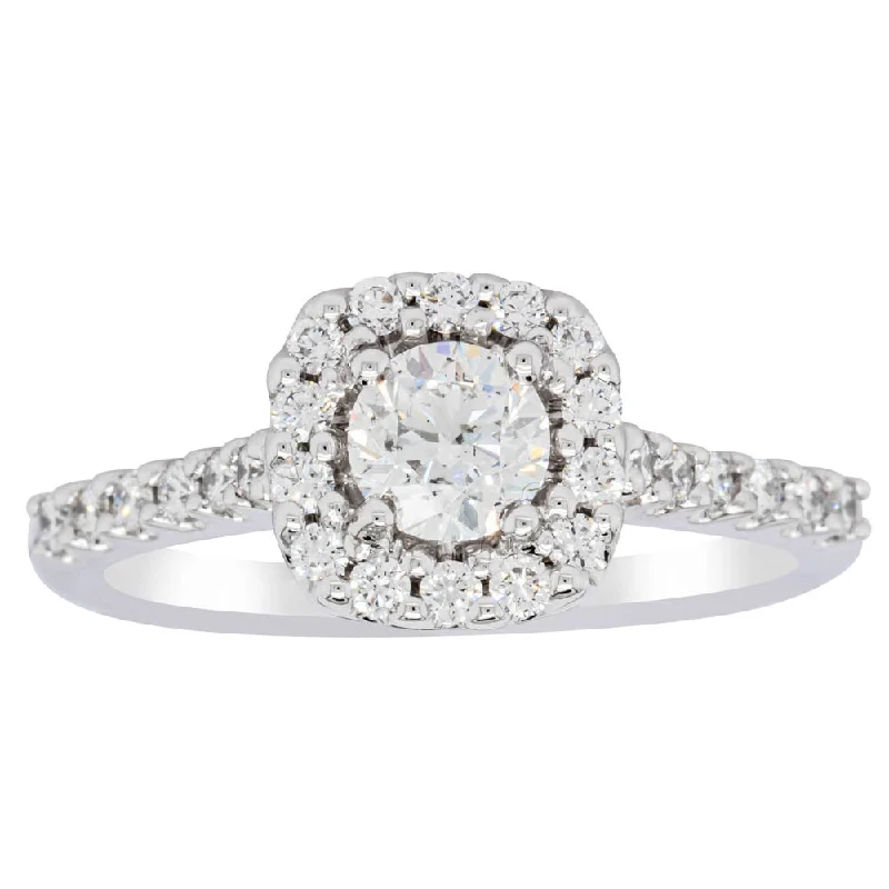 Luxury Jewelry Sale – Elegant Styles At Unbeatable Prices 18ct White Gold .50ct Diamond Manhattan Ring