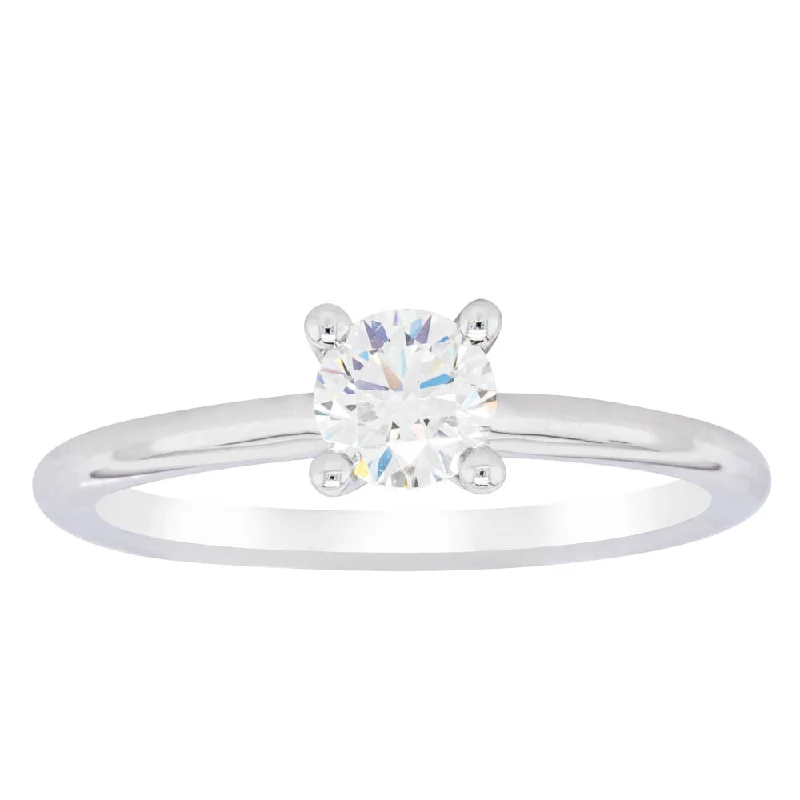 Versatile Layering Jewelry For Effortless Chic 18ct White Gold .50ct Diamond Melba Ring