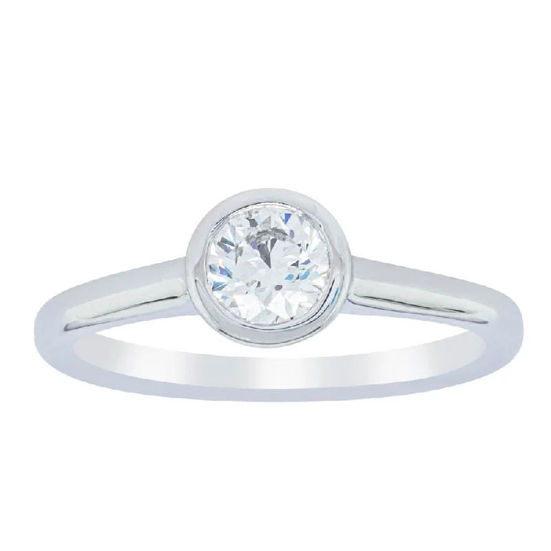 Exclusive Jewelry Sale – Sparkle For Less 18ct White Gold .50ct Diamond Natalia Ring