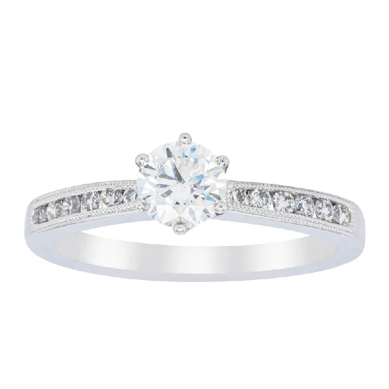 Last Chance To Grab Your Favorite Jewelry At A Discount 18ct White Gold .50ct Diamond Ring