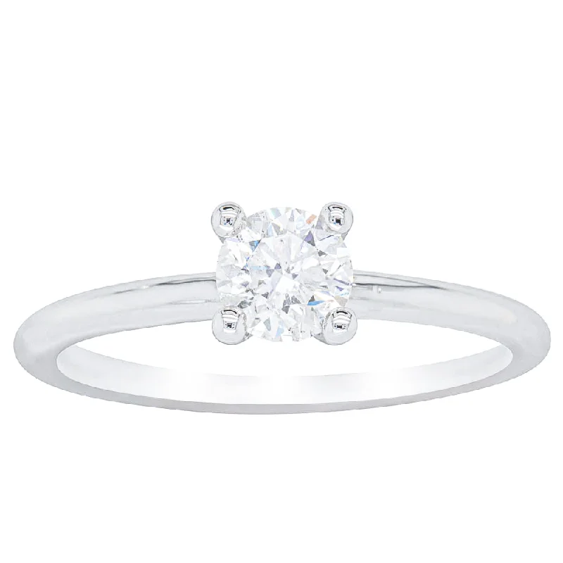 Luxury Handcrafted Jewelry For Elegant Looks 18ct White Gold .56ct Diamond Melba Ring