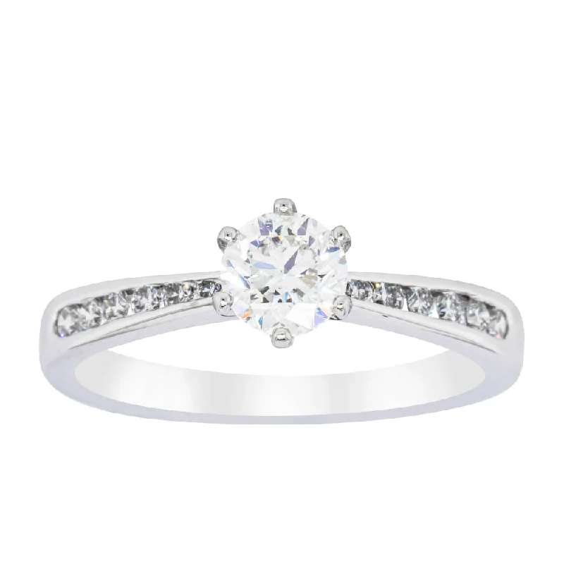 Limited-Time Offer On Premium Jewelry Collections Platinum .59ct Diamond Avalon Ring