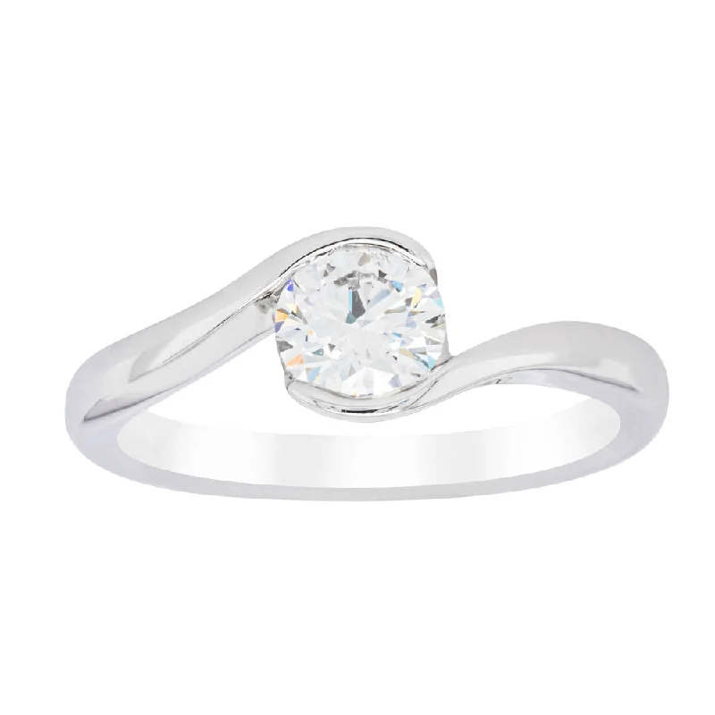 Don't Miss These Dazzling Jewelry Discounts 18ct White Gold .70ct Diamond Embrace Ring