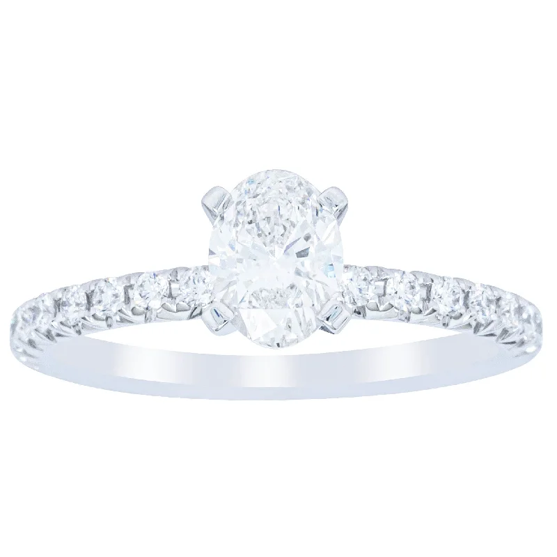 Everyday Jewelry Essentials Now On Sale 18ct White Gold .70ct Oval Diamond Comet Ring Everyday Jewelry Essentials Now On Sale 18ct White Gold .70ct Oval Diamond Comet Ring