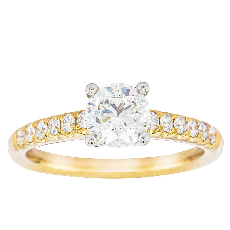 Discounted Jewelry For A Glamorous Look 18ct Yellow Gold 1.00ct Diamond Meridien Ring
