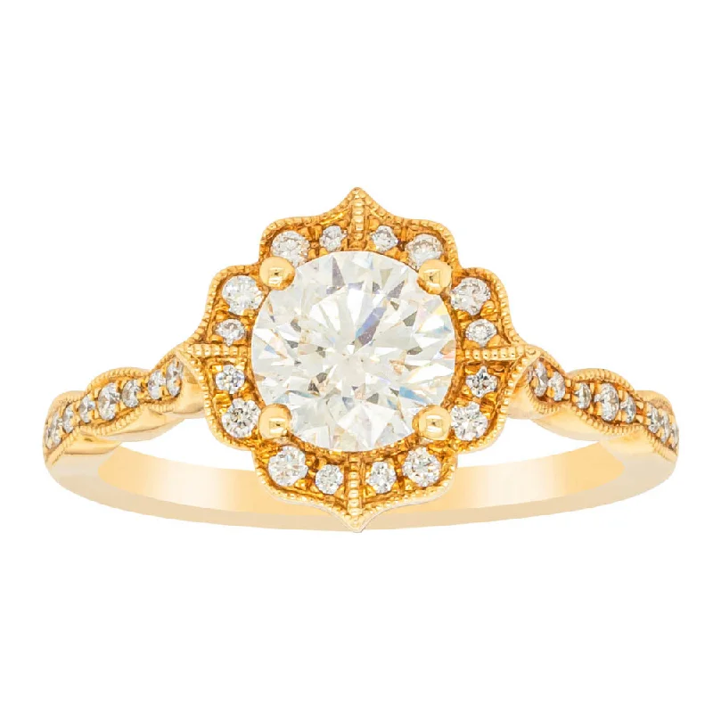 Grab Exquisite Jewelry At The Lowest Prices 18ct Yellow Gold 1.01ct Diamond Paramount Ring