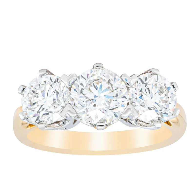 Affordable Elegance – Special Jewelry Sale Now Live 18ct Yellow Gold 3.00ct Diamond Trilogy Ring