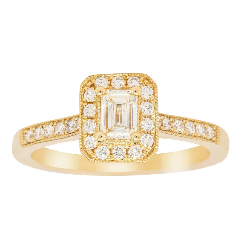 Discounted Jewelry For A Glamorous Look 18ct Yellow Gold .30ct Diamond Aria Ring