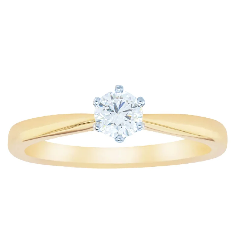 Jewelry Sale Bonanza – Grab Your Sparkle Now 18ct Yellow Gold .30ct Diamond Nova Ring