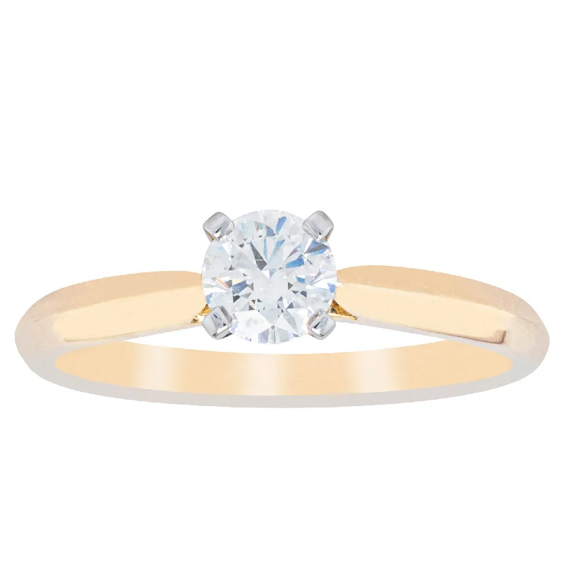 Premium Jewelry Now Available At Special Discounts 18ct Yellow Gold .40ct Diamond Venetian Ring