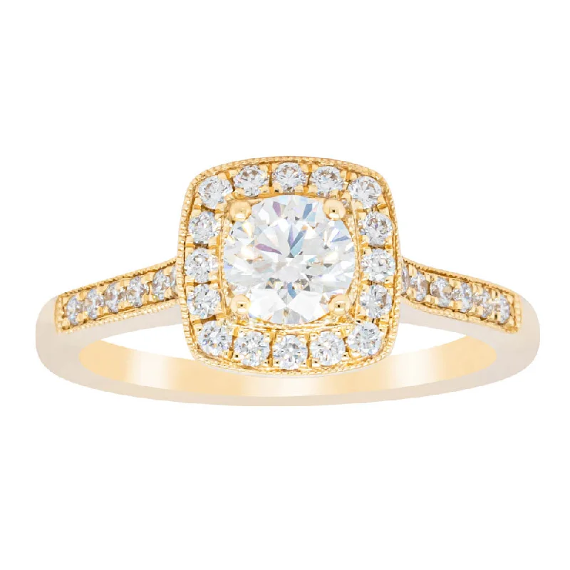 Grab Exquisite Jewelry At The Lowest Prices 18ct Yellow Gold .50ct Diamond Aurora Ring