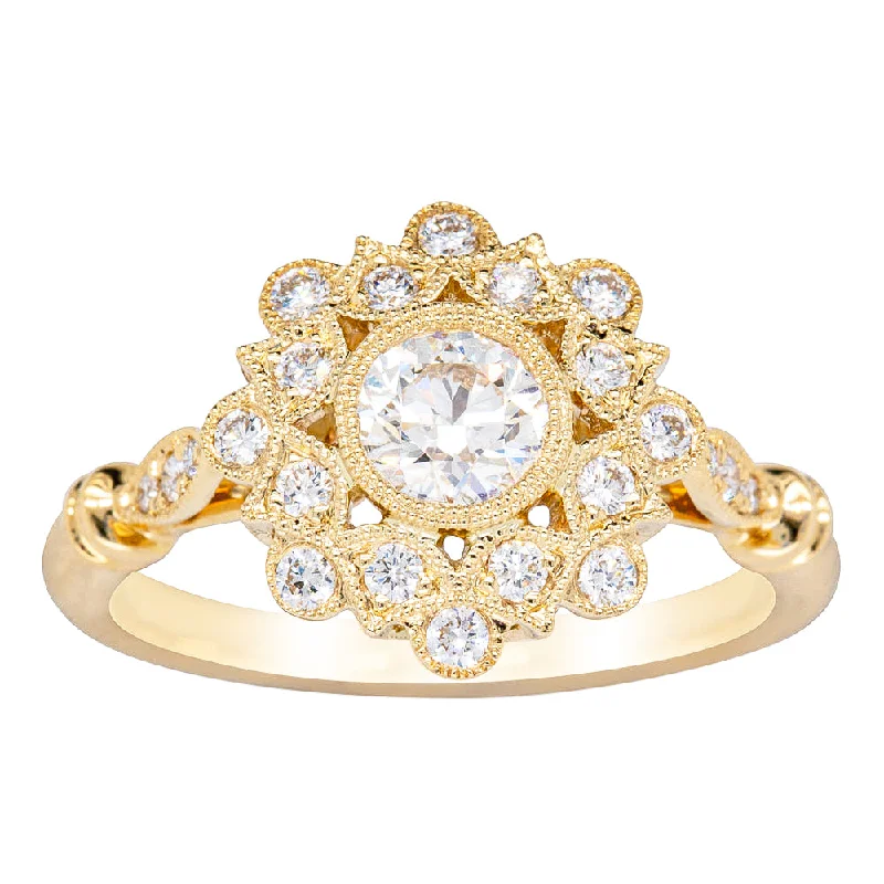 Timeless Jewelry At Special Discount Rates 18ct Yellow Gold .50ct Diamond Mayfair Ring