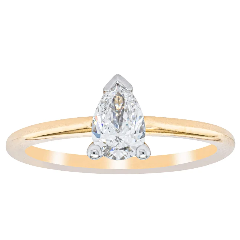 Get The Best Deals On Timeless Jewelry Pieces 18ct Yellow Gold .50ct Diamond Melba Ring