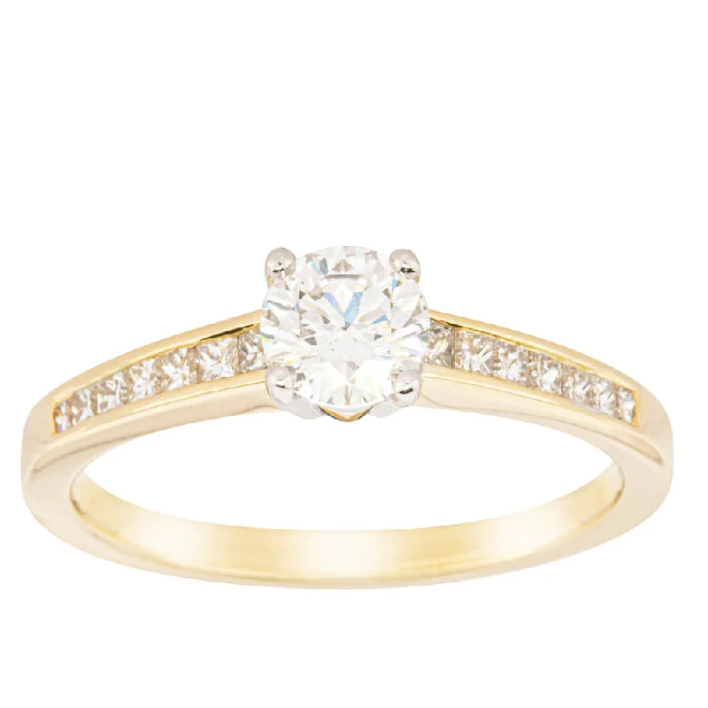 Affordable Luxury Jewelry For Every Occasion 18ct Yellow Gold .50ct Diamond Riviera Ring