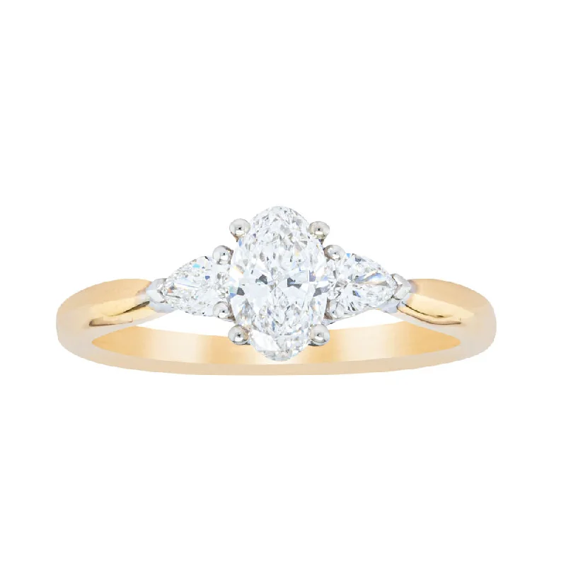 Flash Sale On Stunning Jewelry – Don't Miss Out 18ct Yellow Gold .50ct Oval Cut Diamond Ayla Ring
