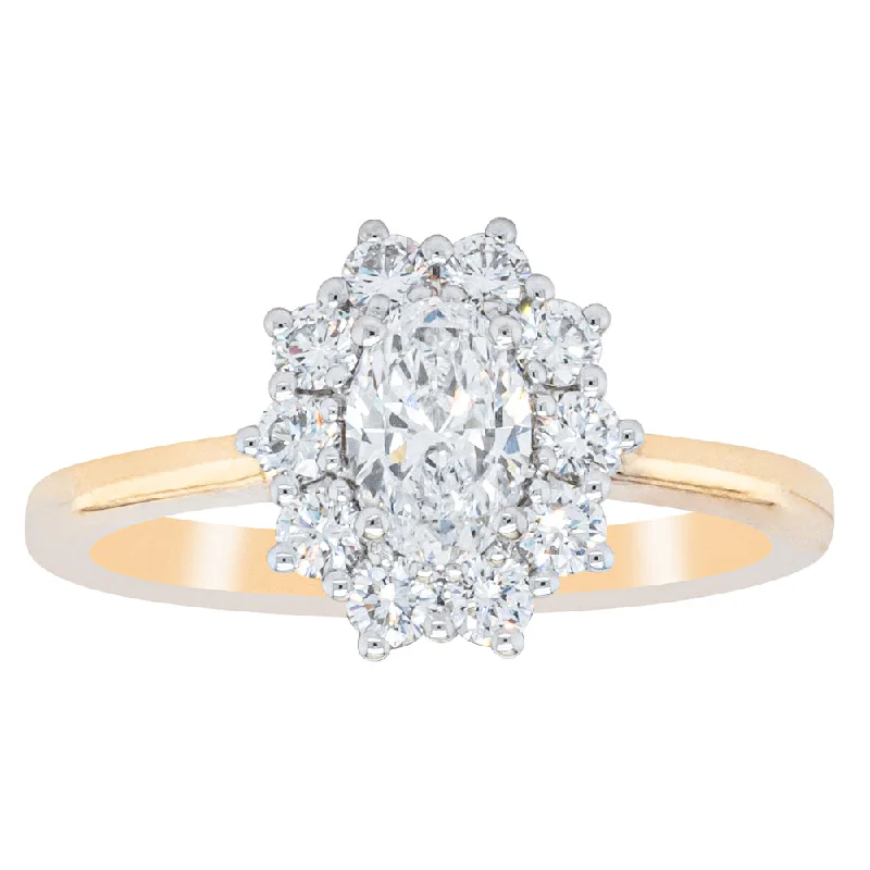 Affordable Luxury Jewelry For Every Occasion 18ct Yellow Gold .50ct Oval Diamond Belle Ring