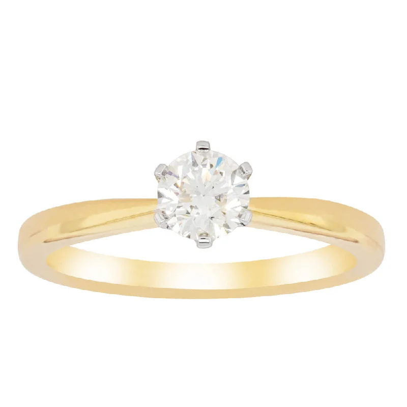 Affordable Luxury Jewelry – Style At A Great Price 18ct Yellow Gold .51ct Diamond Nova Ring