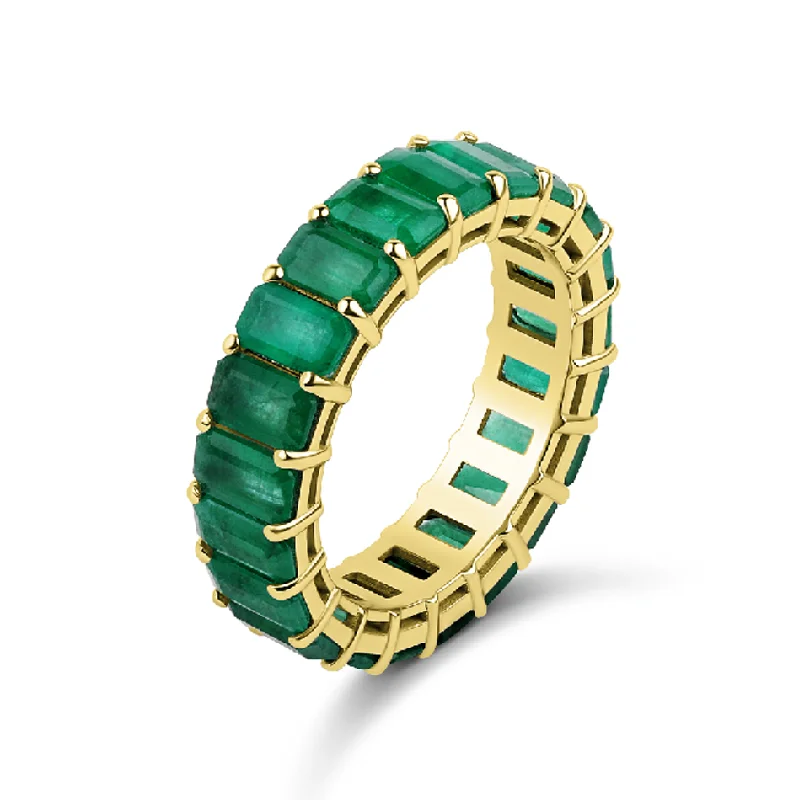 Everyday Jewelry Essentials Now On Sale Emerald Cut Gemstone Eternity Ring