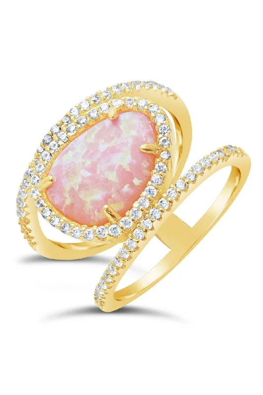 Limited-Time Offer On Elegant Jewelry Pieces 14K Gold Plated Sterling Silver Created Opal Oval Gemstone Ring Limited-Time Offer On Elegant Jewelry Pieces 14K Gold Plated Sterling Silver Created Opal Oval Gemstone Ring