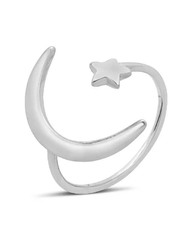 Personalized Jewelry Sale – Unique Pieces At Great Prices Sterling Silver Crescent Moon Open Ring Personalized Jewelry Sale – Unique Pieces At Great Prices Sterling Silver Crescent Moon Open Ring
