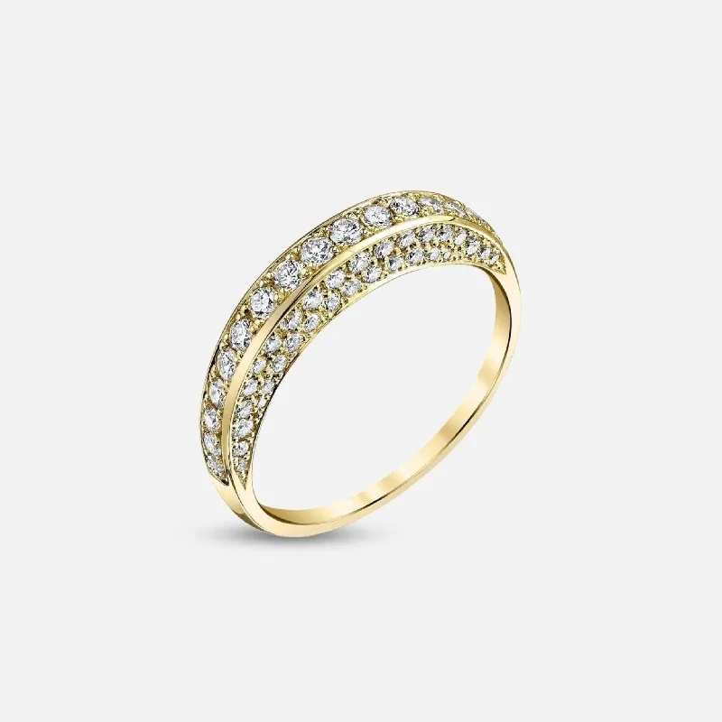 Exclusive Jewelry Bundles At Discounted Prices Arc Ring with All Over Diamonds