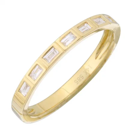 Luxury Jewelry At Unbeatable Discounts Bezel Set Segment Baguette Band