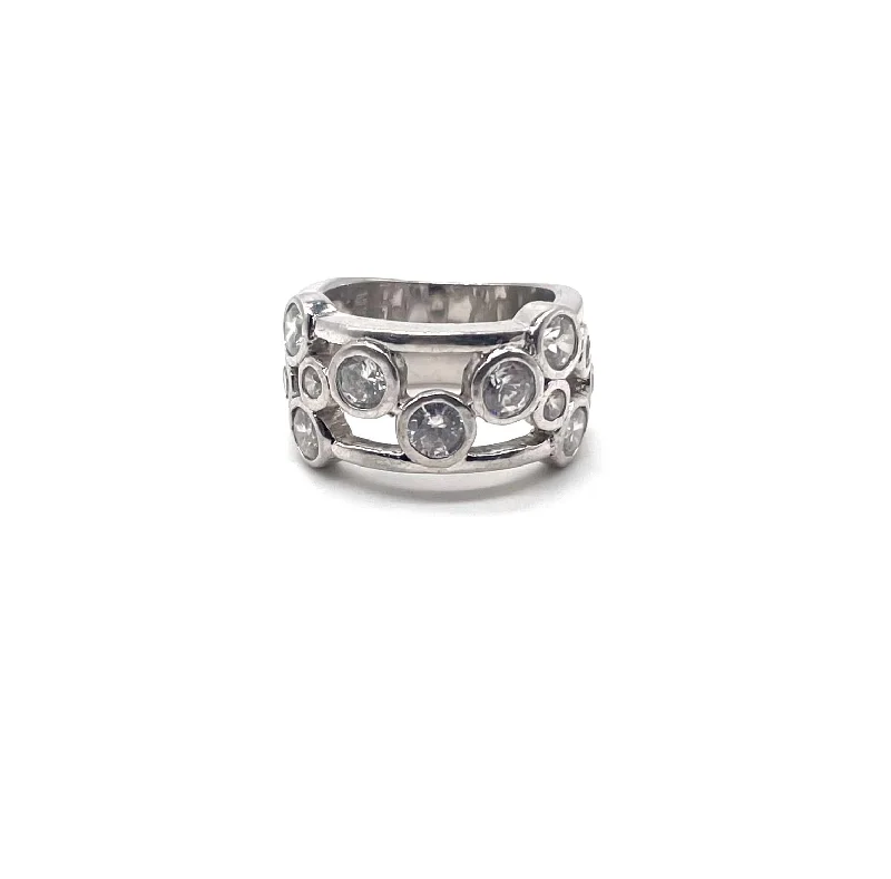 Unmissable Jewelry Sale – Shop Before It's Too Late Circle C Z Cluster Ring