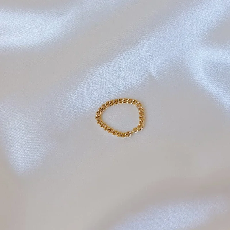 Premium Jewelry At Special Low Prices For A Limited Time Curbed Chain Ring
