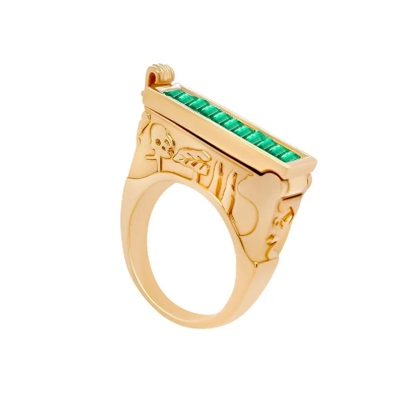 Elegant Jewelry Styles At Budget-Friendly Prices Cypress Poison Ring - Baguette | 11.8GMS 1.3CT | Emerald Elegant Jewelry Styles At Budget-Friendly Prices Cypress Poison Ring - Baguette | 11.8GMS 1.3CT | Emerald