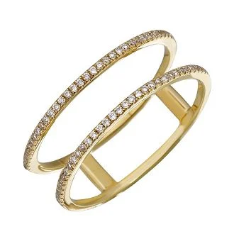 Shop Stylish Jewelry Now And Save Big Double Row Midi Spaced Ring