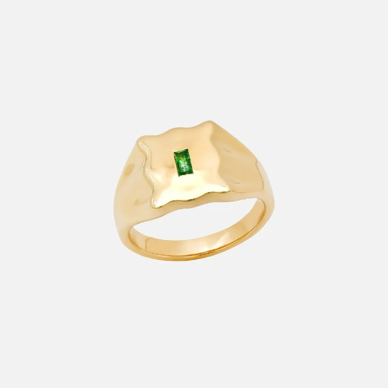 Shop Handcrafted Jewelry At Special Promotional Rates Emerald Baguette Form Signet Ring Shop Handcrafted Jewelry At Special Promotional Rates Emerald Baguette Form Signet Ring