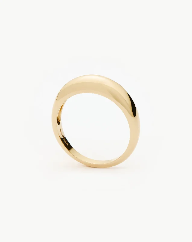 Fine Classic Dome Ring | 14ct Solid Gold