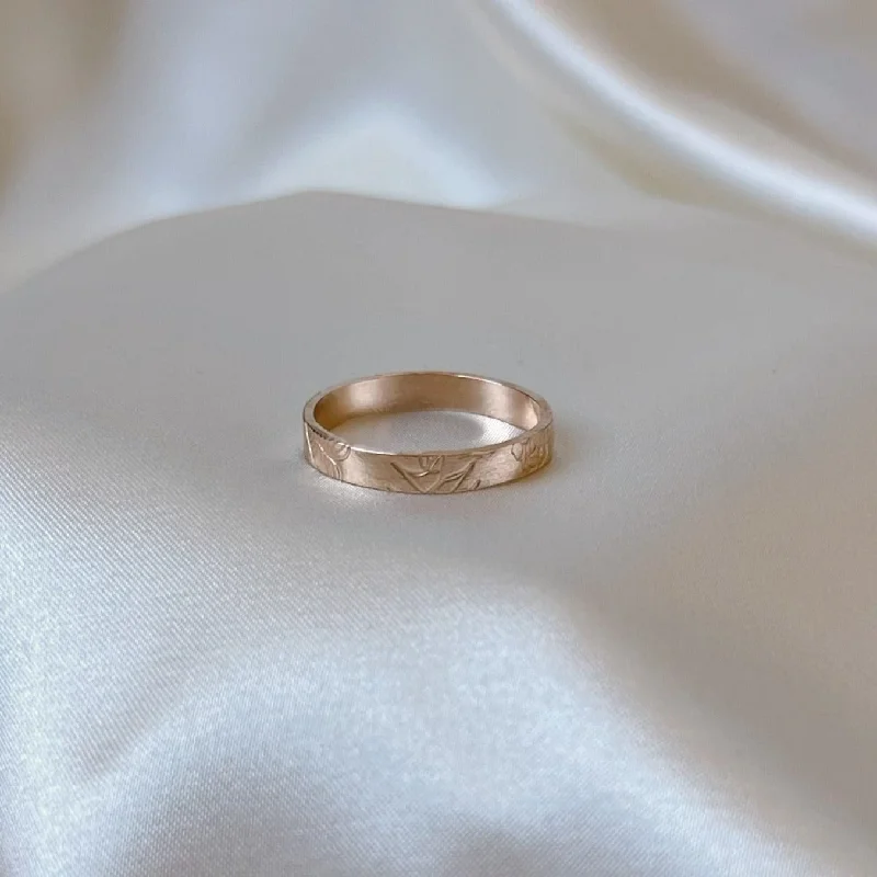 Luxury Jewelry Now At Special Promotional Rates Floral Stamped Ring