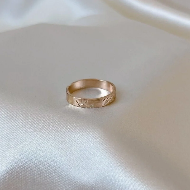 Get The Best Deals On Timeless Jewelry Pieces Heliconia Stamped Ring