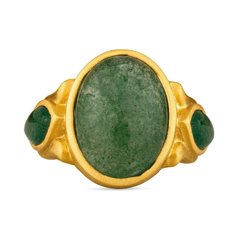 Limited-Stock Jewelry Sale – Once It's Gone, It's Gone Iris Ring - Green Strawberry Quartz Limited-Stock Jewelry Sale – Once It's Gone, It's Gone Iris Ring - Green Strawberry Quartz