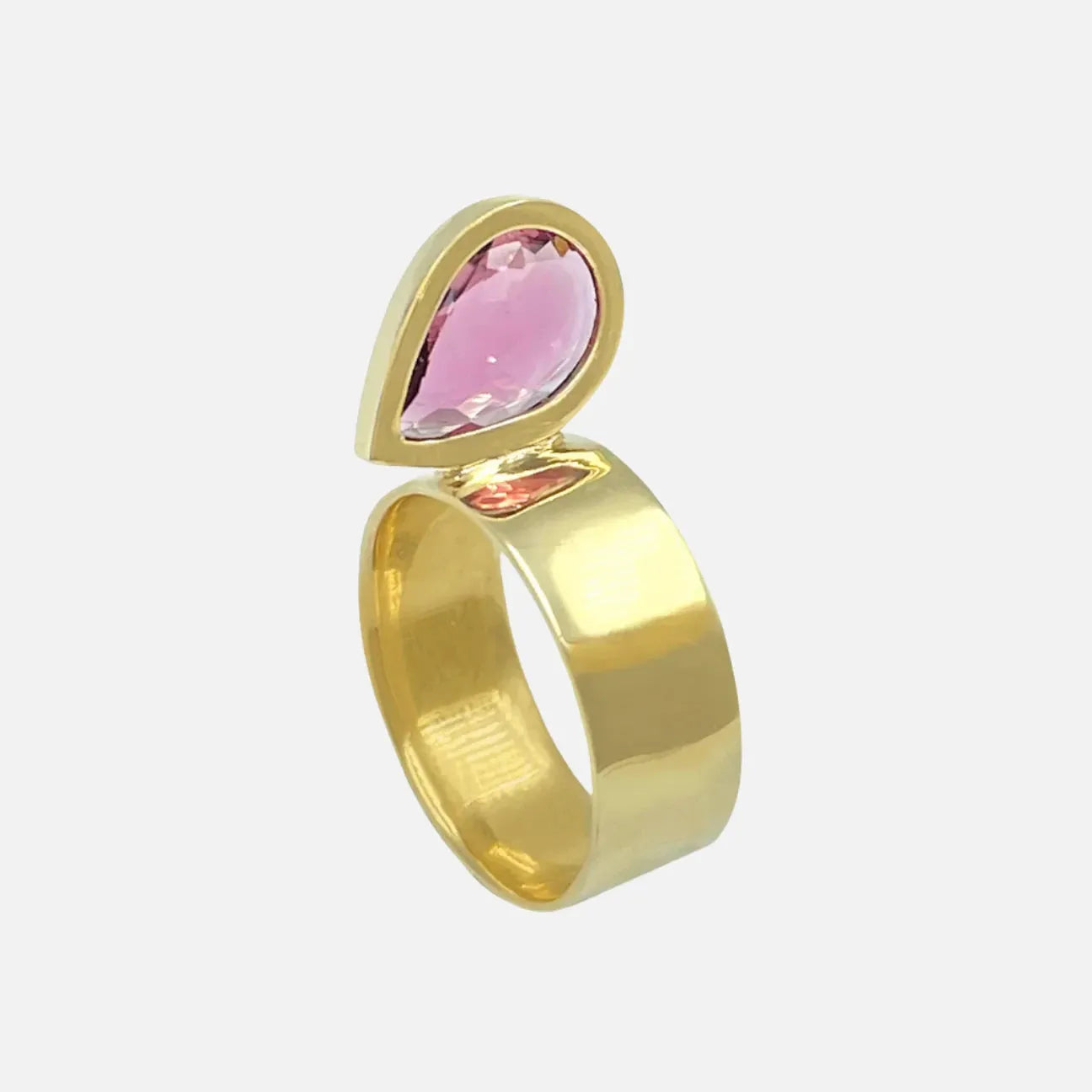 Grab Your Dream Jewelry At The Lowest Prices Perched Setting Ring with Pink Tourmaline