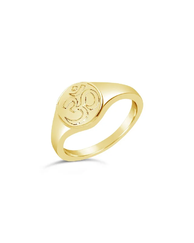 Bestselling Jewelry Now On Sale – Elevate Your Look Om Engraved Signet Ring